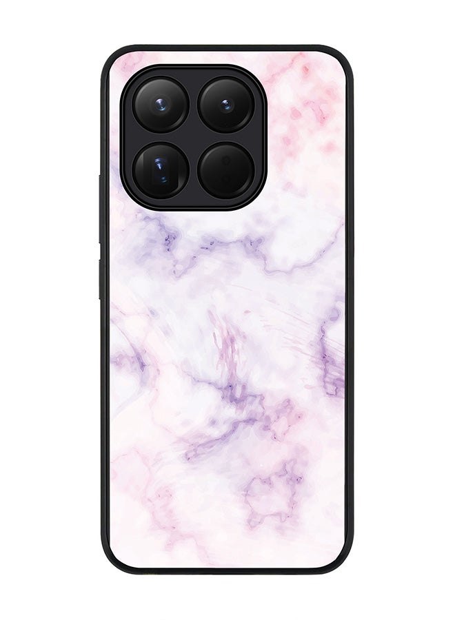 For Xiaomi 15T Case,Slim fit Camera Protection, Shockproof Thin Phone cover  - Marble Print Cotton Candy